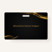 Minimal & Professional Employee Business Photo  Ausweis (Rückseite)