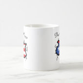 Minimal Puerto Rico Karte Nationalflagge Kaffeetasse (Mittel)