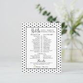 Minimal Punkt Skripttext Hochzeitstag Zeitachse (Stehend Vorderseite)