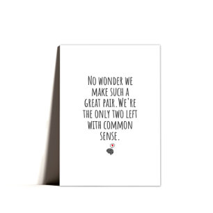Minimal Punny Happy Valentines Day Feiertagskarte