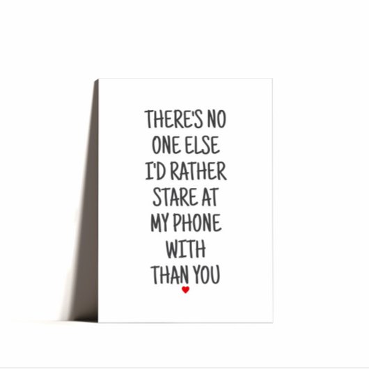 Minimal Punny Happy Valentines Day Feiertagskarte