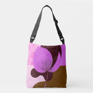 Minimal Purple Flower Tote Bag – Modern Floral Des Tragetaschen Mit Langen Trägern