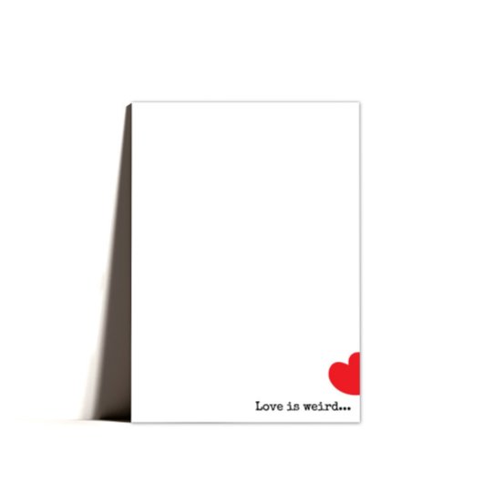 Minimal Quirky Happy Valentines Day Feiertagskarte