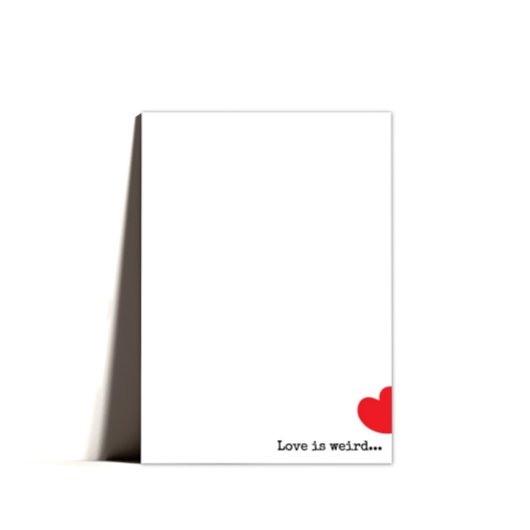 Minimal Quirky Happy Valentines Day Feiertagskarte