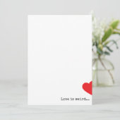 Minimal Quirky Happy Valentines Day Feiertagskarte (Stehend Vorderseite)