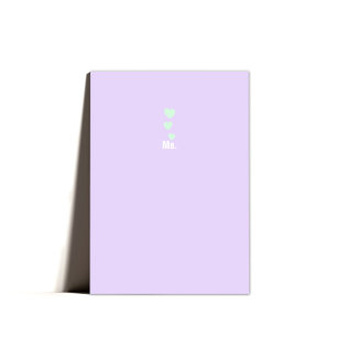 Minimal Quirky Liebe Valentinenkarte Feiertagskarte