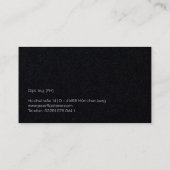 Minimal Rainbow Business Card with Pride Colors Visitenkarte (Rückseite)