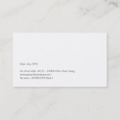 Minimal Rainbow Business Card with Pride Colors Visitenkarte (Rückseite)