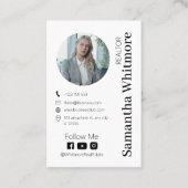 Minimal Realtor Beruflich Real Anwesen Visitenkarte (Vorderseite)