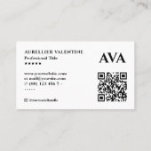 Minimal Realtor Realty Hypothekenmakler Schlüssels Visitenkarte (Rückseite)