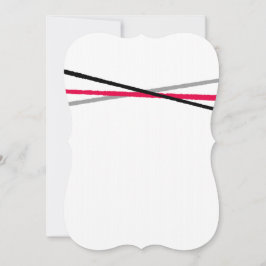 Minimal Red Black Gray Einladung