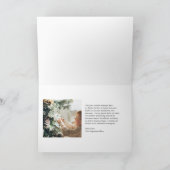 Minimal Red Border Foto Elegante Weihnachten (Innenseite)