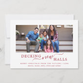 Minimal Red Decke New Halls Moving Ankündigung (Vorderseite)