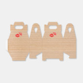 Minimal Red Lip Print Geschenkschachtel (Ungefaltet)