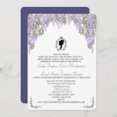 Minimal Regency Era Wisteria Einladung (Vorne/Hinten)