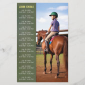 Minimal Reitunterricht für Kinder Flyer (Hinten)