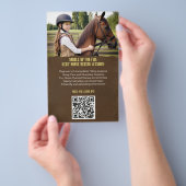 Minimal Reitunterricht für Kinder Flyer (Handgriff)