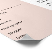 Minimal resume cv with photography digital poster (Ecke)