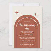 Minimal Retro Arch Parco Civico-Ciani Einladung (Vorderseite)