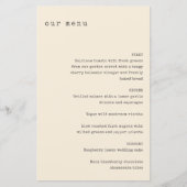 Minimal Retro Cream Schreibmaschine Custom Wedding (Vorderseite)