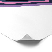 Minimal Retro Heart Wall Art Poster (Ecke)