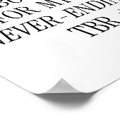 Minimal & Retro 'Nie endende TBR' Buchübersicht Poster (Ecke)