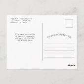 Minimal Roastgeflügel GRILLEN Party individuelle E Postkarte (Rückseite)