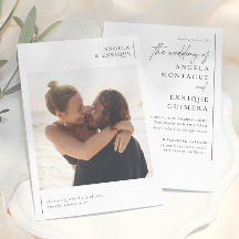 Minimal romantische Elegante Typografie Foto Hochz