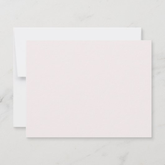 Minimal rosa + Camel Monogram Note Card Stationery Mitteilungskarte (Rückseite)
