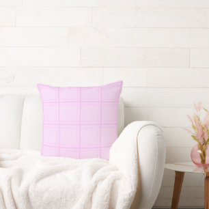 Minimal rosa Kariert auf rosa Kissen