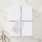 Minimal rosa koreanisches Doljanchi-Rechteck für A Geschenkanhänger (Mit Garn)