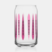 Minimal rosa Retro Inspiriert Dosenglas (Rechts)