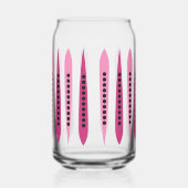 Minimal rosa Retro Inspiriert Dosenglas (Links)