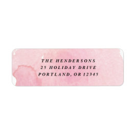 Minimal rosa Rücksendeadresse