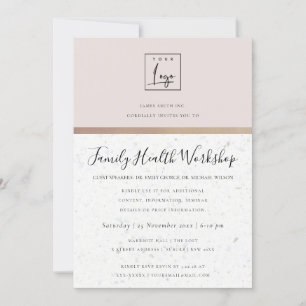 MINIMAL ROSE GOLD GLITZER SEMINAR WORKSHOP VERANST EINLADUNG