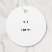 Minimal Rotes Herz Liebe Einfach Moderner Klassike Geschenkanhänger (Rückseite)