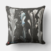 Minimal Rotes Herz White Black Original Garten Kissen (Rückseite)