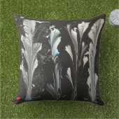 Minimal Rotes Herz White Black Original Garten Kissen (Gras)