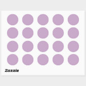 Minimal-Round-Stickers für Pastel Lilac für Verans Runder Aufkleber (Blatt)