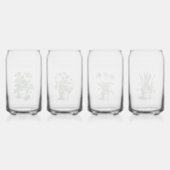 Minimal Rustikale Erdbeerskizze von CallisC Arts ⭐ Dosenglas (Hinten)