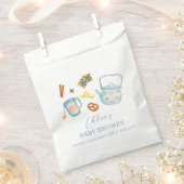 Minimal rustikale Par-Tee-Cookie Kinderdusche Geschenktütchen (Ausgeschnitten)