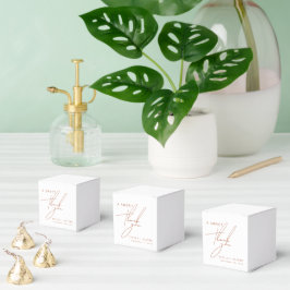 Minimal rustikale Terracotta Süß Danke für Ihre Ho Geschenkschachtel