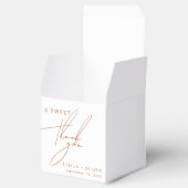 Minimal rustikale Terracotta Süß Danke für Ihre Ho Geschenkschachtel (Geöffnet)