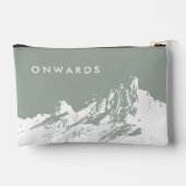 Minimal Rustikales Abenteuer Blasses Leben Zubehörtasche (Rückseite)