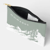 Minimal Rustikales Abenteuer Blasses Leben Zubehörtasche (Offen)