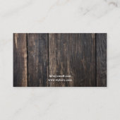 Minimal Rustikales Holzpferd Foto Reittier Visitenkarte (Rückseite)