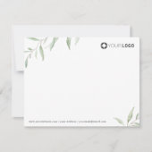 Minimal rustikales Logo Business Stationery Mitteilungskarte (Vorderseite)