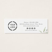 Minimal rustikales Logo Firmenkarte (Rückseite)