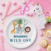 Minimal Safari Wild One birthday party  Pappteller (Party)
