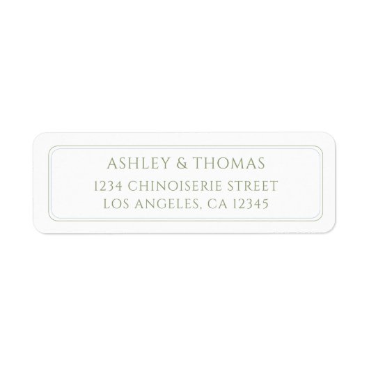 Minimal Sage Blue Return Address (Vorne)